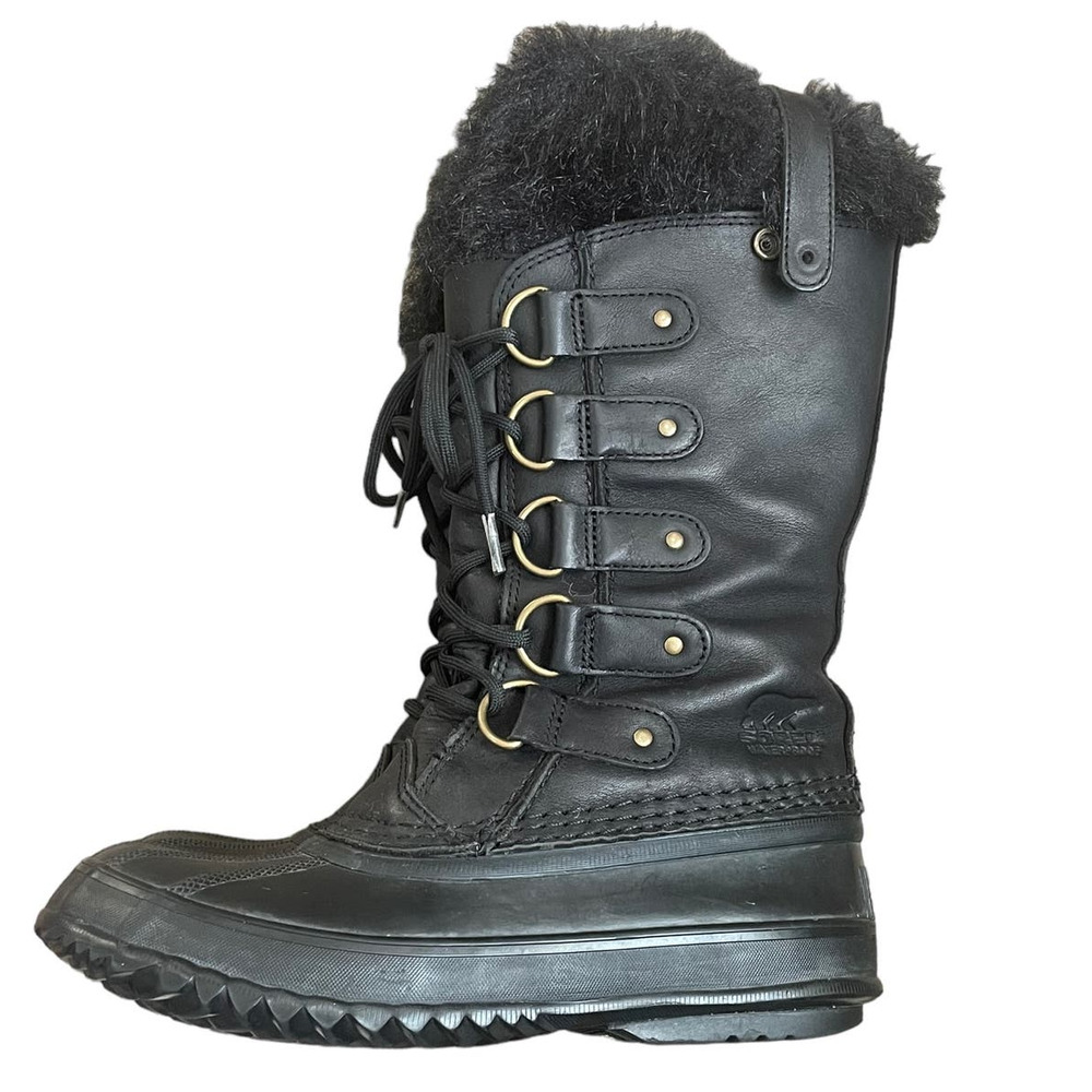 Sorel Women's Joan Of Arctic Black US 6 Waterproof Insulated Snow Winter Boots